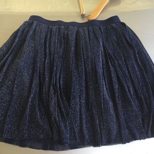 A blue skirt